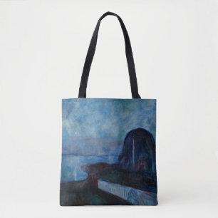 Edvard Munch - Sternennacht 1893 Tasche