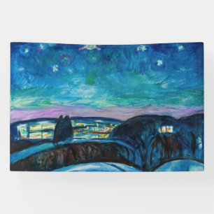 Edvard Munch - Sternennacht 1922 Banner