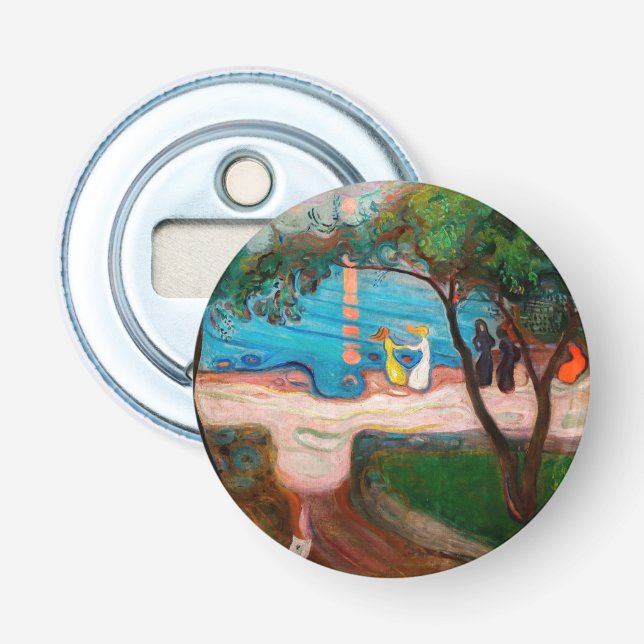 Edvard Munch - Tanz am Strand Flaschenöffner (Vorderseite)