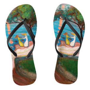 Edvard Munch - Tanz am Strand Flip Flops
