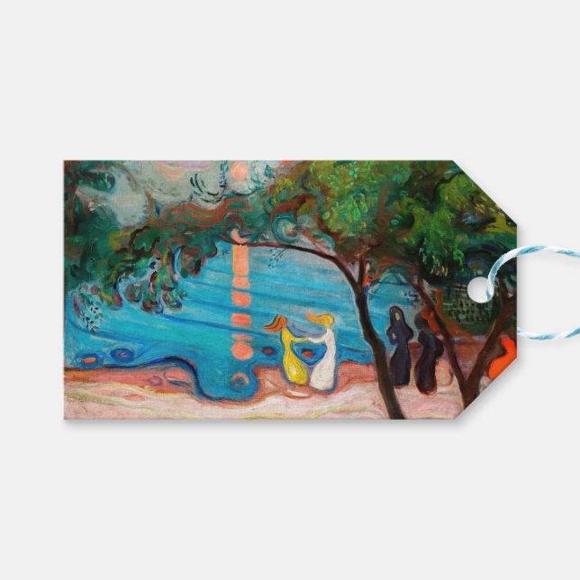 Edvard Munch - Tanz am Strand Geschenkanhänger (Vorderseite (Horizontal))