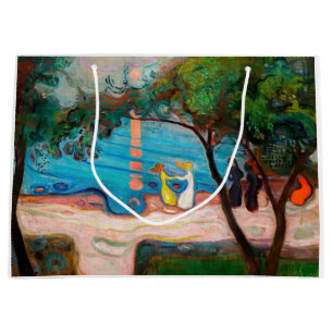 Edvard Munch - Tanz am Strand Große Geschenktüte