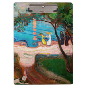 Edvard Munch - Tanz am Strand Klemmbrett