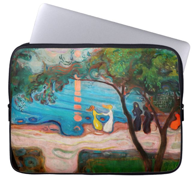 Edvard Munch - Tanz am Strand Laptopschutzhülle (Vorderseite)