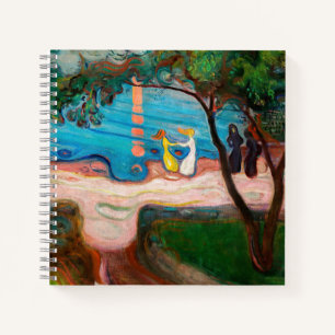 Edvard Munch - Tanz am Strand Notizbuch