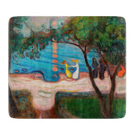 Edvard Munch - Tanz am Strand Schneidebrett