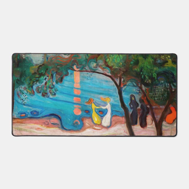 Edvard Munch - Tanz am Strand Schreibtischunterlage (Vorderseite)