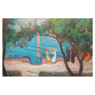 Edvard Munch - Tanz am Strand Stoff