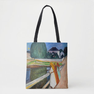 Edvard Munch - The Girls on Bridge Tasche