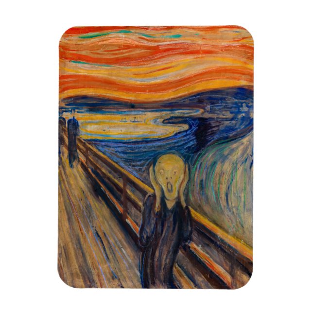 Edvard Munch - The Scream 1893 Magnet (Vertikal)
