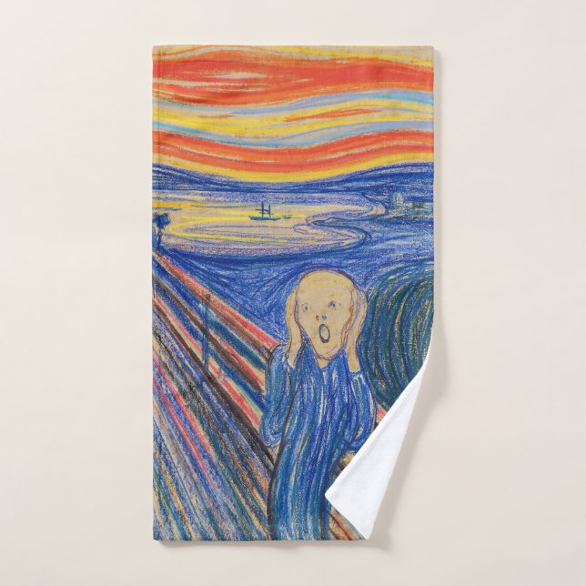 Edvard Munch - The Scream 1895 (Serviette à main)