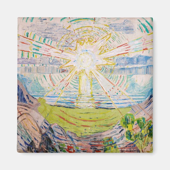Edvard Munch - The Sun 1910 Magnet (Vorne)