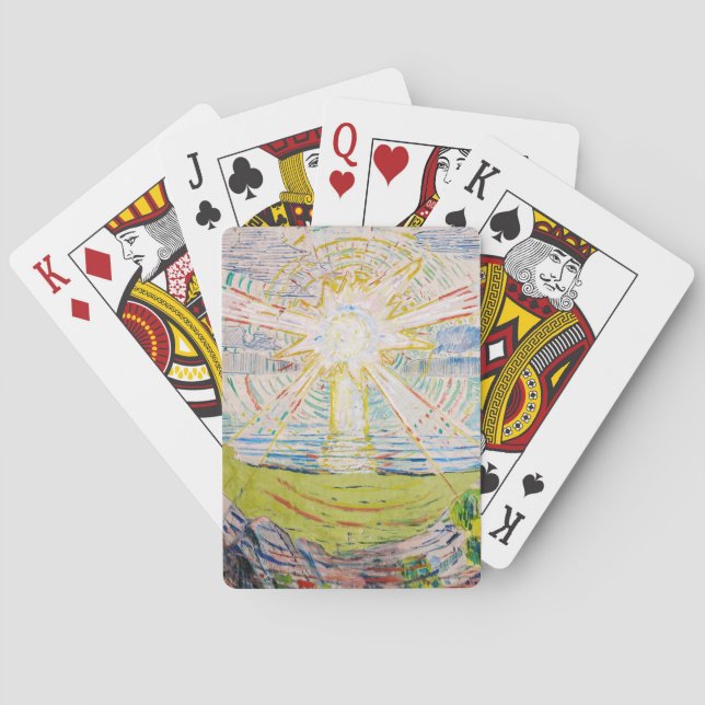 Edvard Munch - The Sun 1910 Spielkarten (Rückseite)