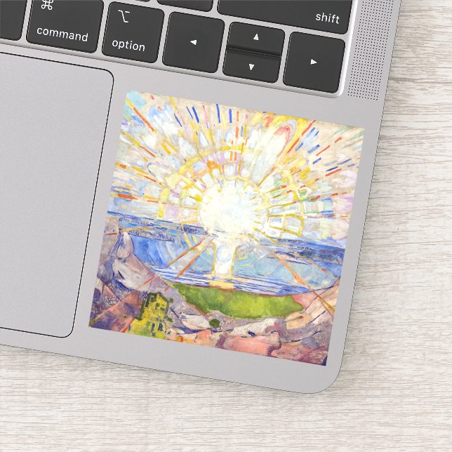 Edvard Munch - The Sun 1911 Aufkleber (Detail)