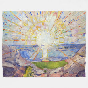 Edvard Munch - The Sun 1911 Fleecedecke