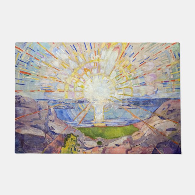 Edvard Munch - The Sun 1911 Fußmatte (Vorderseite)