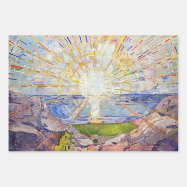 Edvard Munch - The Sun 1911 Geschenkpapier Set (Vorderseite)