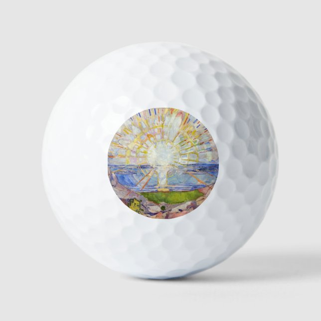 Edvard Munch - The Sun 1911 Golfball (Vorderseite)