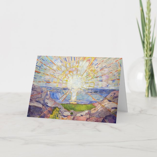 Edvard Munch - The Sun 1911 Karte (Vorderseite)