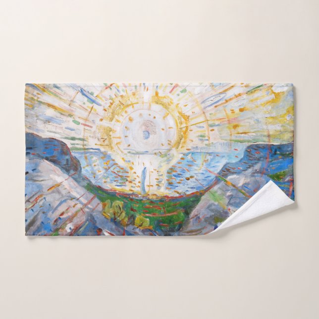 Edvard Munch - The Sun 1912 Badhandtuch Set (Handtuch)