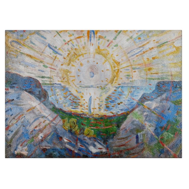 Edvard Munch - The Sun 1912 Schneidebrett (Vorderseite)