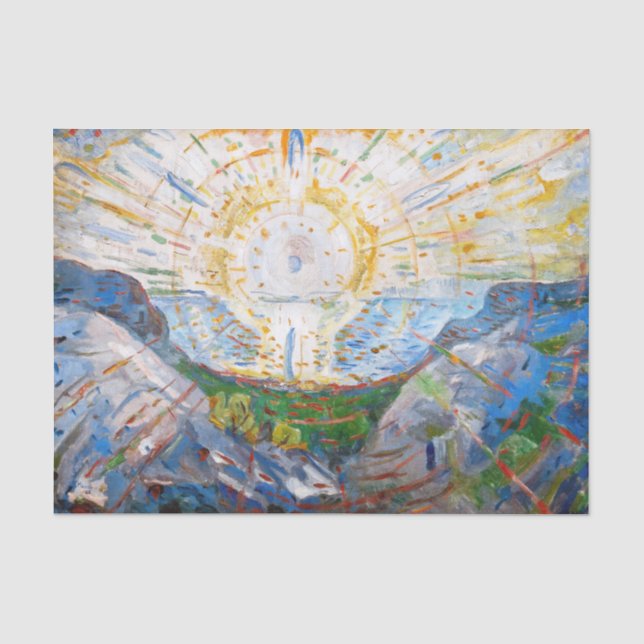 Edvard Munch - The Sun 1912 Seidenpapier (Vorderseite)