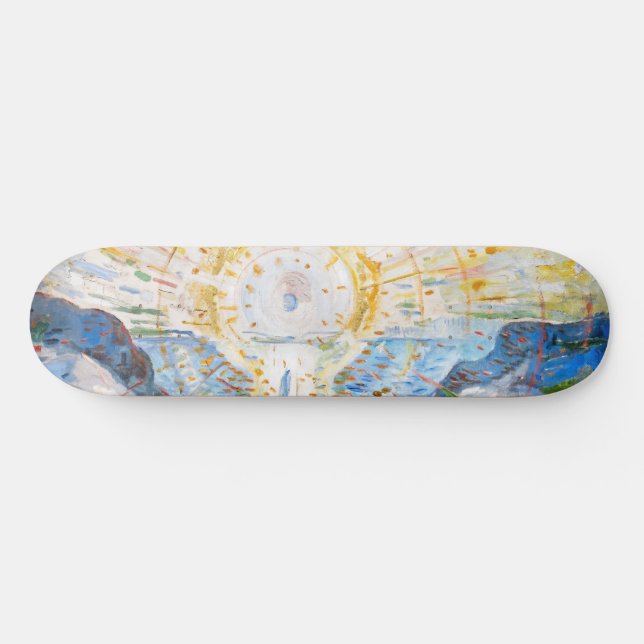 Edvard Munch - The Sun 1912 Skateboard (Horizontal)