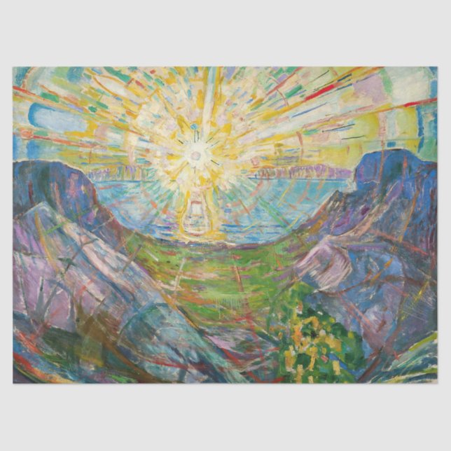 Edvard Munch - The Sun 1916 Seidenpapier (Vorderseite)