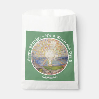 Edvard Munch the Sun (Solen) - Party-Gegenstände f Geschenktütchen