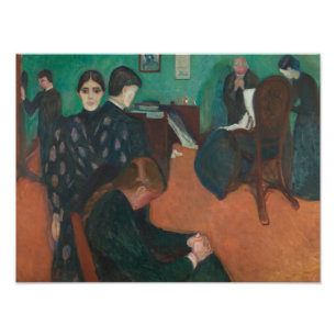 Edvard Munch - Tod im Sickroom Fotodruck