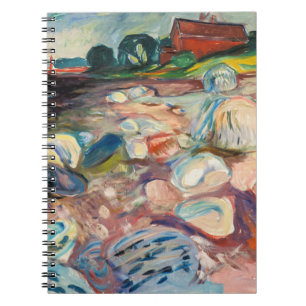 Edvard Munch - Ufer mit rotem Haus Notizblock