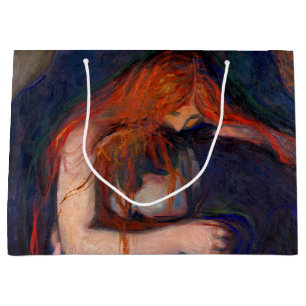 Edvard Munch - Vampir / Liebe und Schmerz Große Geschenktüte
