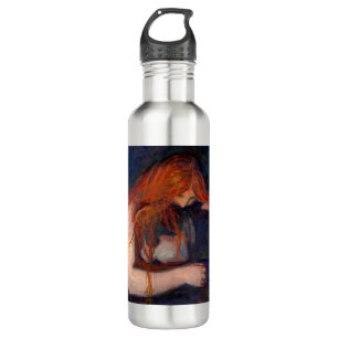 Edvard Munch - Vampire / Liebe und Schmerz Edelstahlflasche
