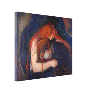 Edvard Munch - Vampire / Liebe und Schmerz Leinwanddruck