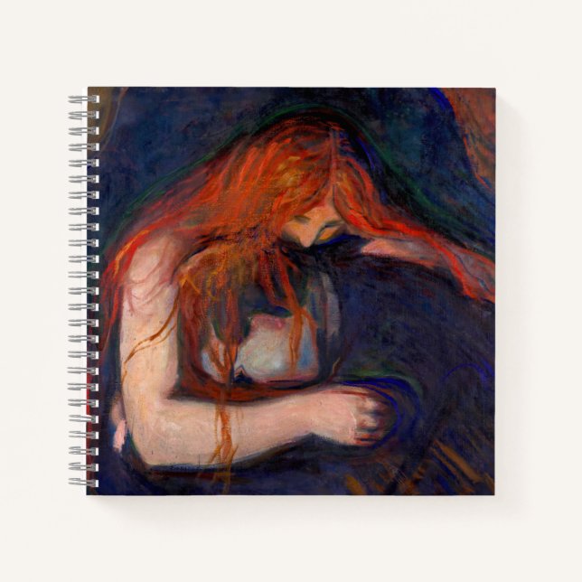 Edvard Munch - Vampire / Liebe und Schmerz Notizbuch (Vorderseite)