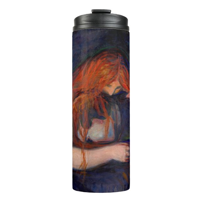 Edvard Munch - Vampire / Liebe und Schmerz Thermosbecher (Vorderseite)