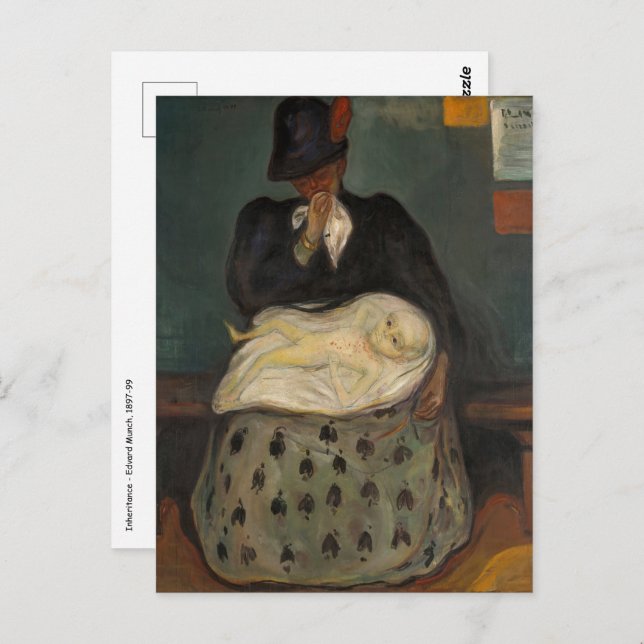 Edvard Munch - Vererbung Postkarte (Vorne/Hinten)