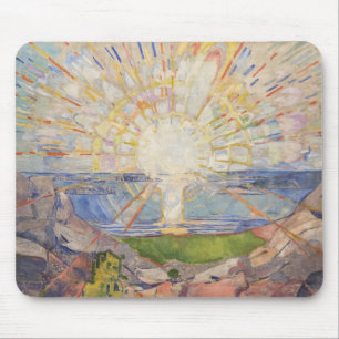 Edvard Munch Wandgemälde Die Sonne (Solen) (1911) Mousepad