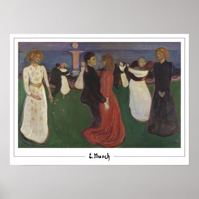 Edvard Munch Zedign Art Poster #193-3 (Vorne)
