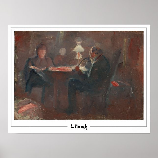 Edvard Munch Zedign Art Poster #574 (Vorne)