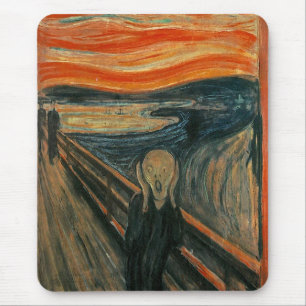 Edvard Munch Zeichnen des Schreins (Skrik) 1893 Mousepad