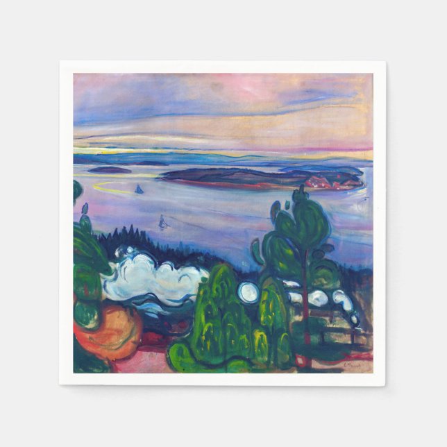Edvard Munch - Zug Rauch Serviette (Vorderseite)