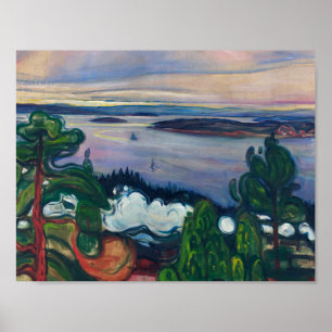 Edvard Munch - Zuggeräusche Poster