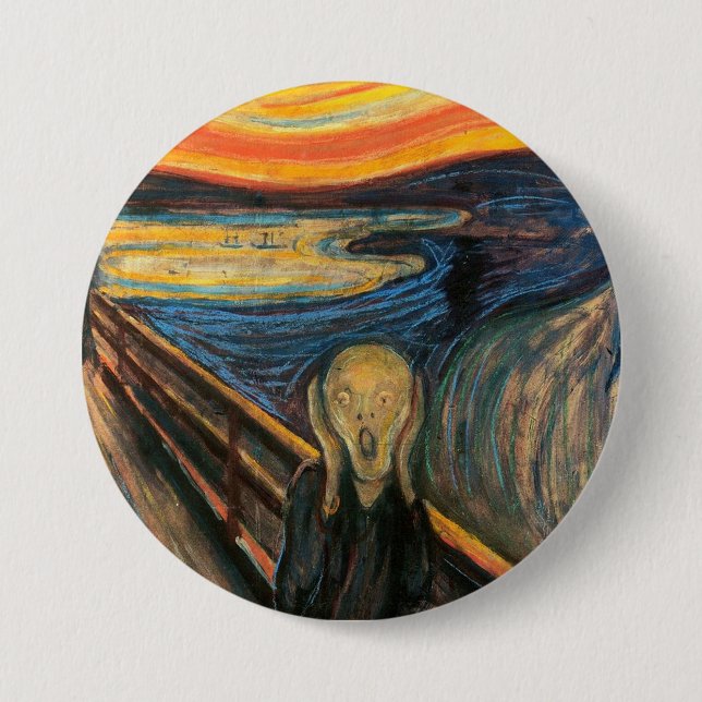 Edvard Munchs der Schrei Button (Vorderseite)