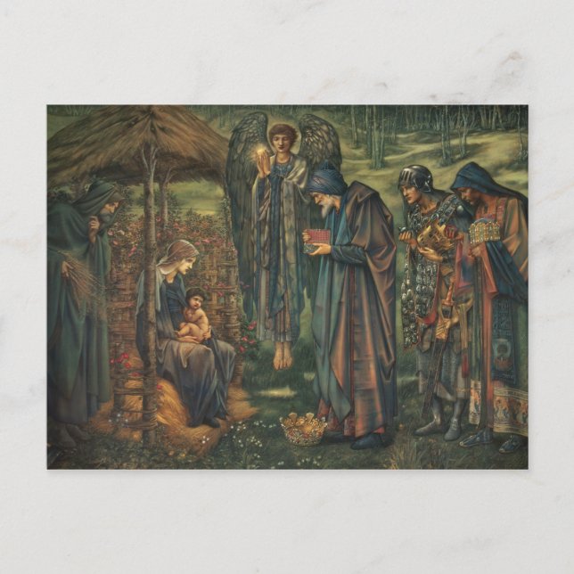 Edward Burne-Jones - Der Star von Bethlehem Postkarte (Vorderseite)
