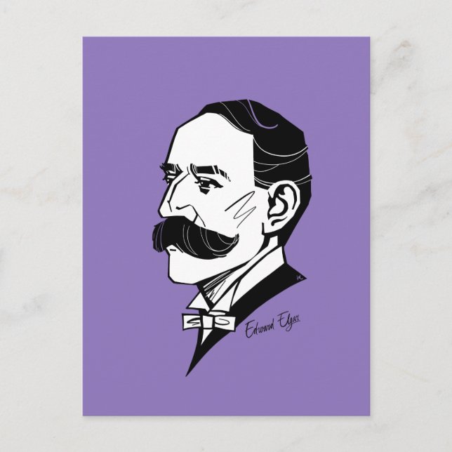 Edward Elgar Postkarte (Vorderseite)