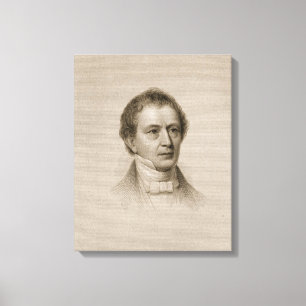 Edward Everett, graviert von John Cheney (1801-85) Leinwanddruck