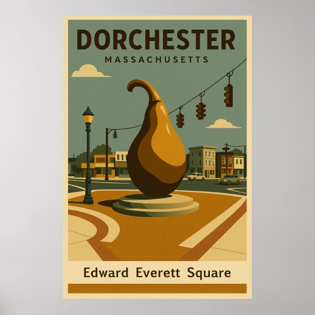 Edward Everett Square Travel Poster (Vorne)