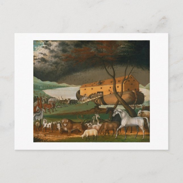 Edward Hicks - Noahs Arche Postkarte (Vorderseite)