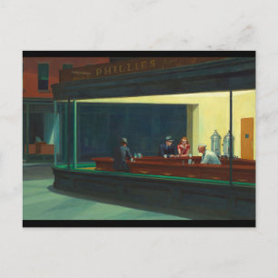 Edward Hopper - Nighthawks Postkarte